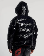 SPIRAL PUFFER GLOSSY BLACK