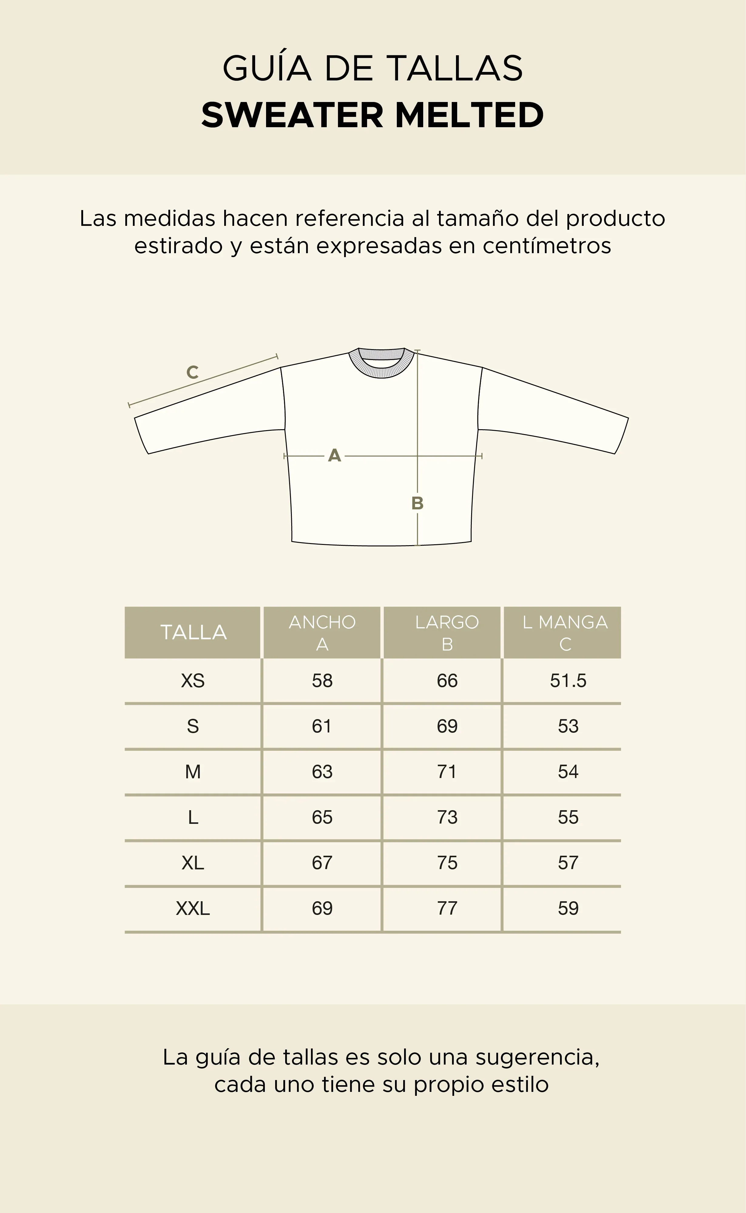 Sweater Melted Iso Ecru | More Amor