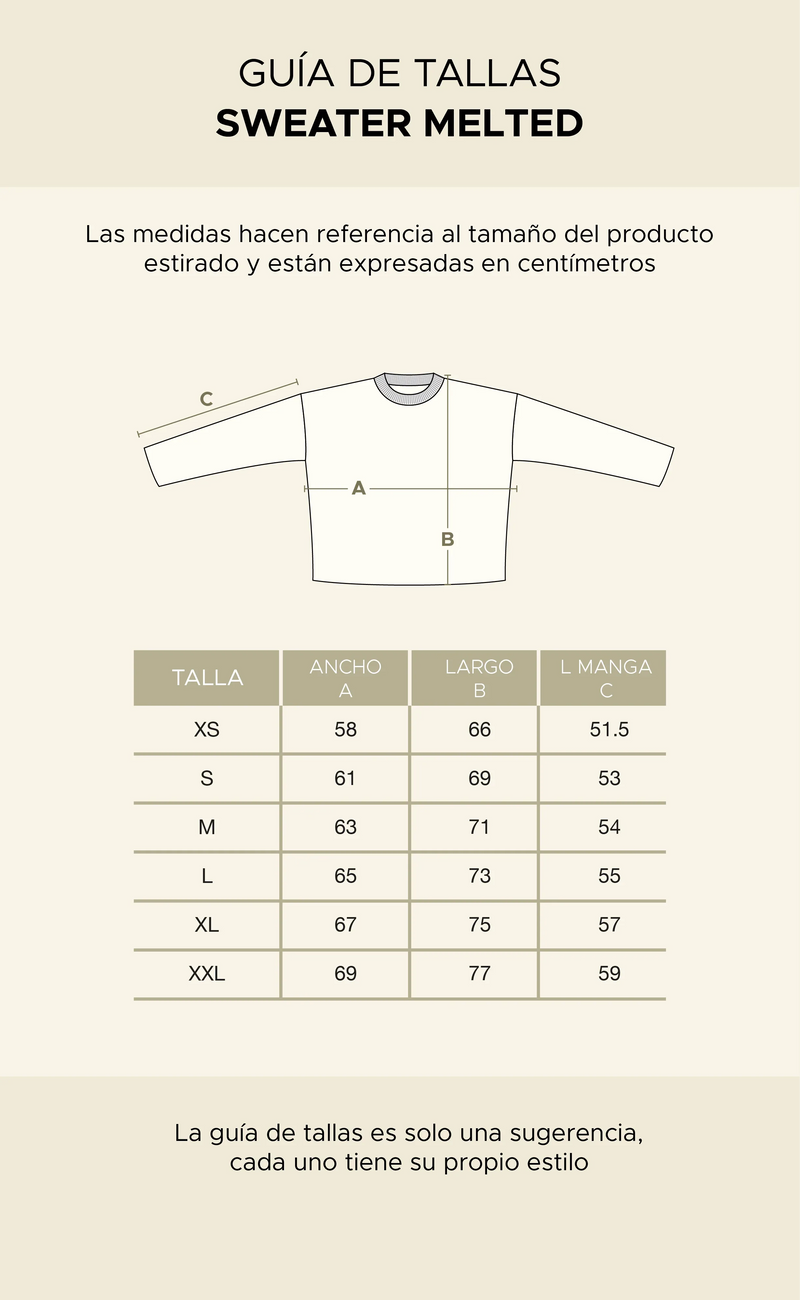 Sweater Melted Iso Ecru | More Amor