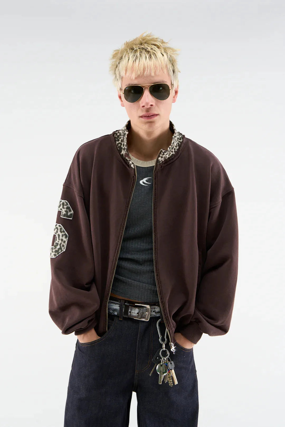 Tokiet Leopard Zipper