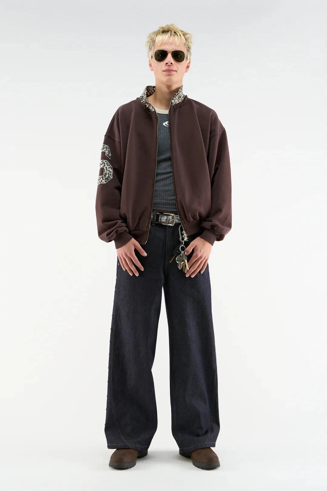 Tokiet Leopard Zipper