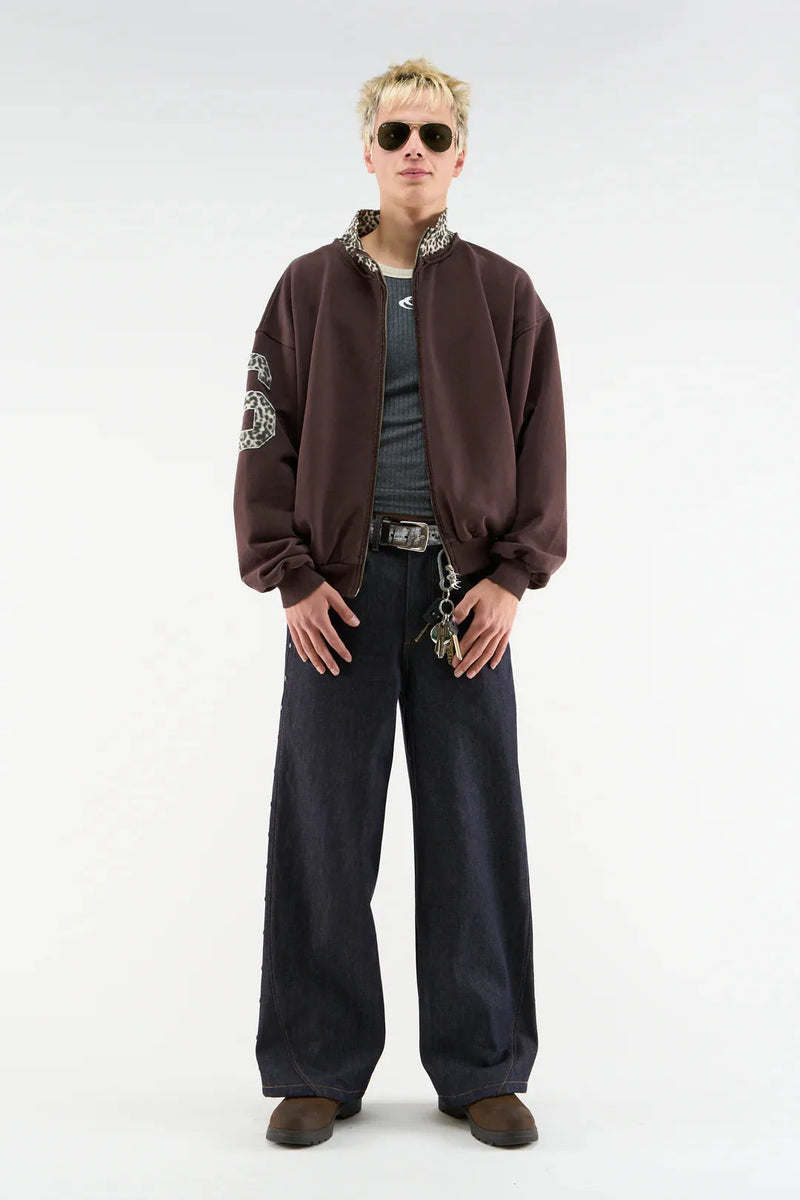 Tokiet Leopard Zipper