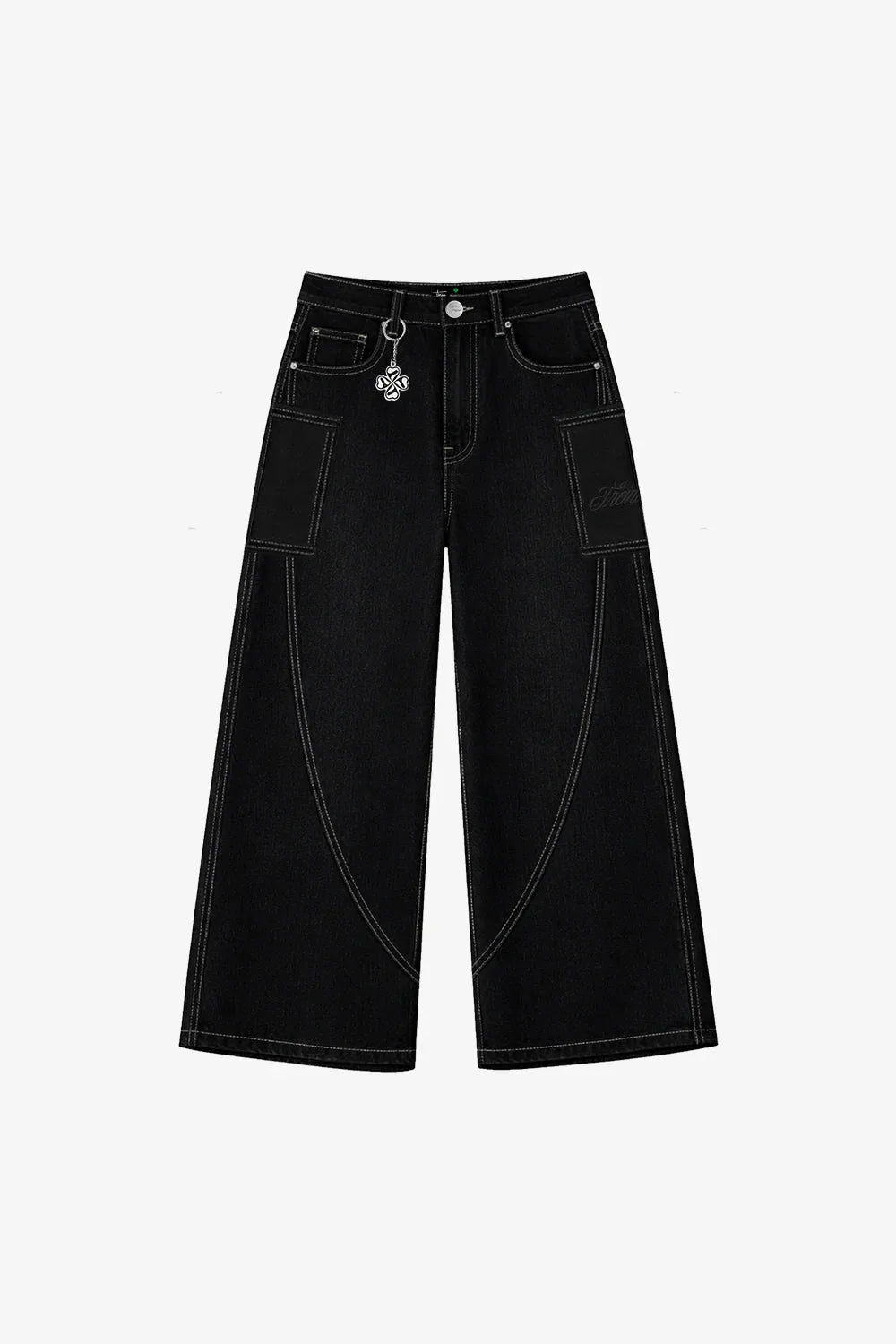 Treino PANTALON BAGGY "FORTUNE CUT" CARGO WHITE SEAMS