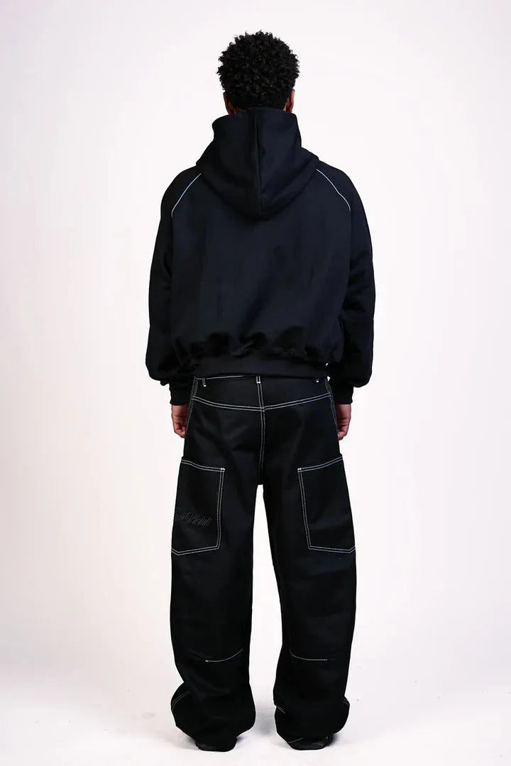 Treino PANTALON BAGGY "FORTUNE CUT" CARGO WHITE SEAMS