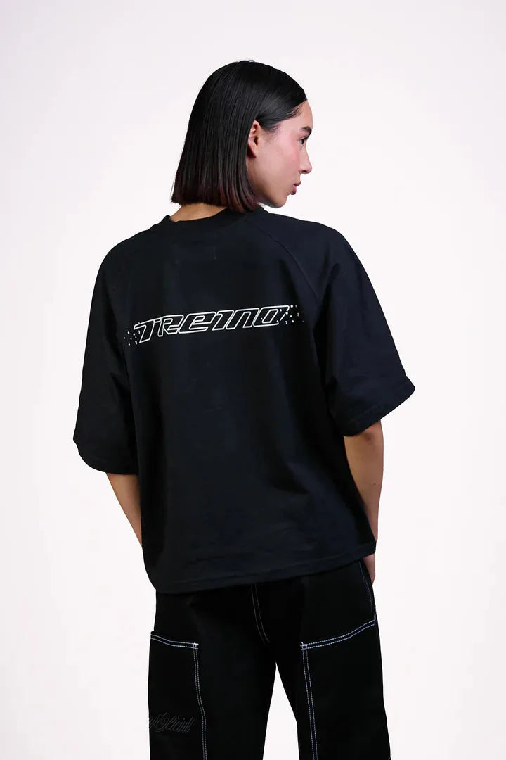 Treino POLERA BOXY FIT "SEVEN ENFAKII" NEGRA