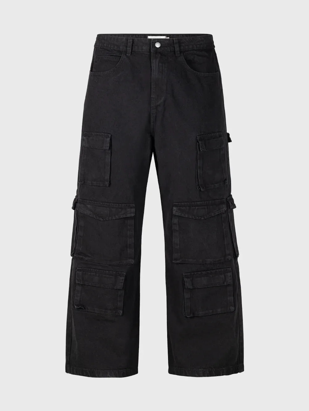 Jeans multi cargo negro