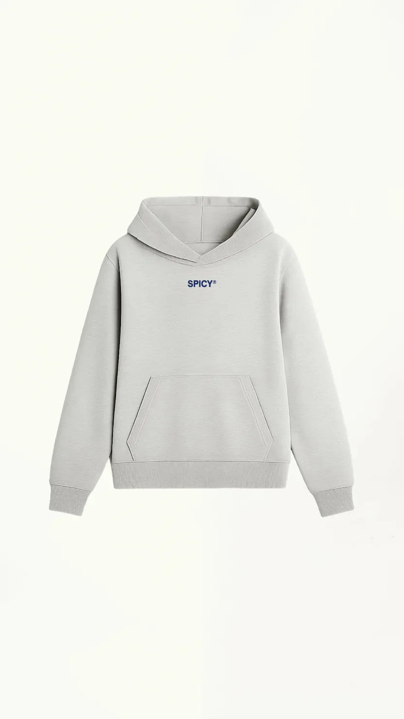 BLUE STAR HOODIE GRIS MELANGE SPICY