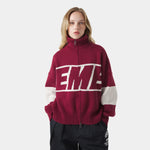 Thrill Burgundy Zipper Knit