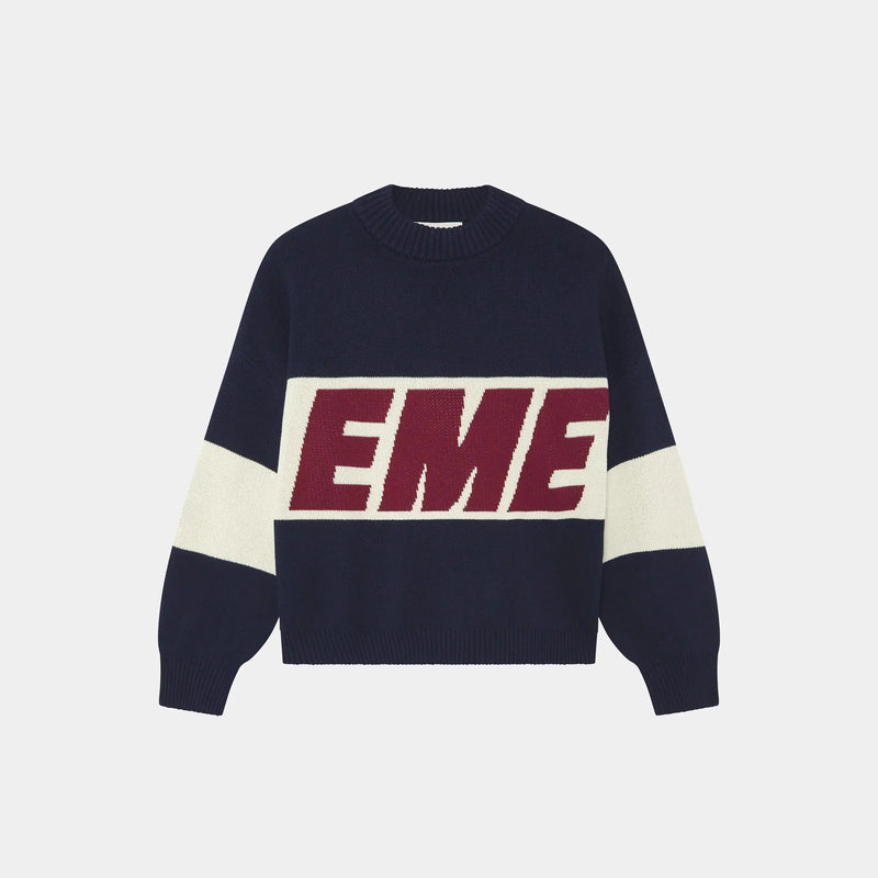 Thrill Navy Master Knit Sweater
