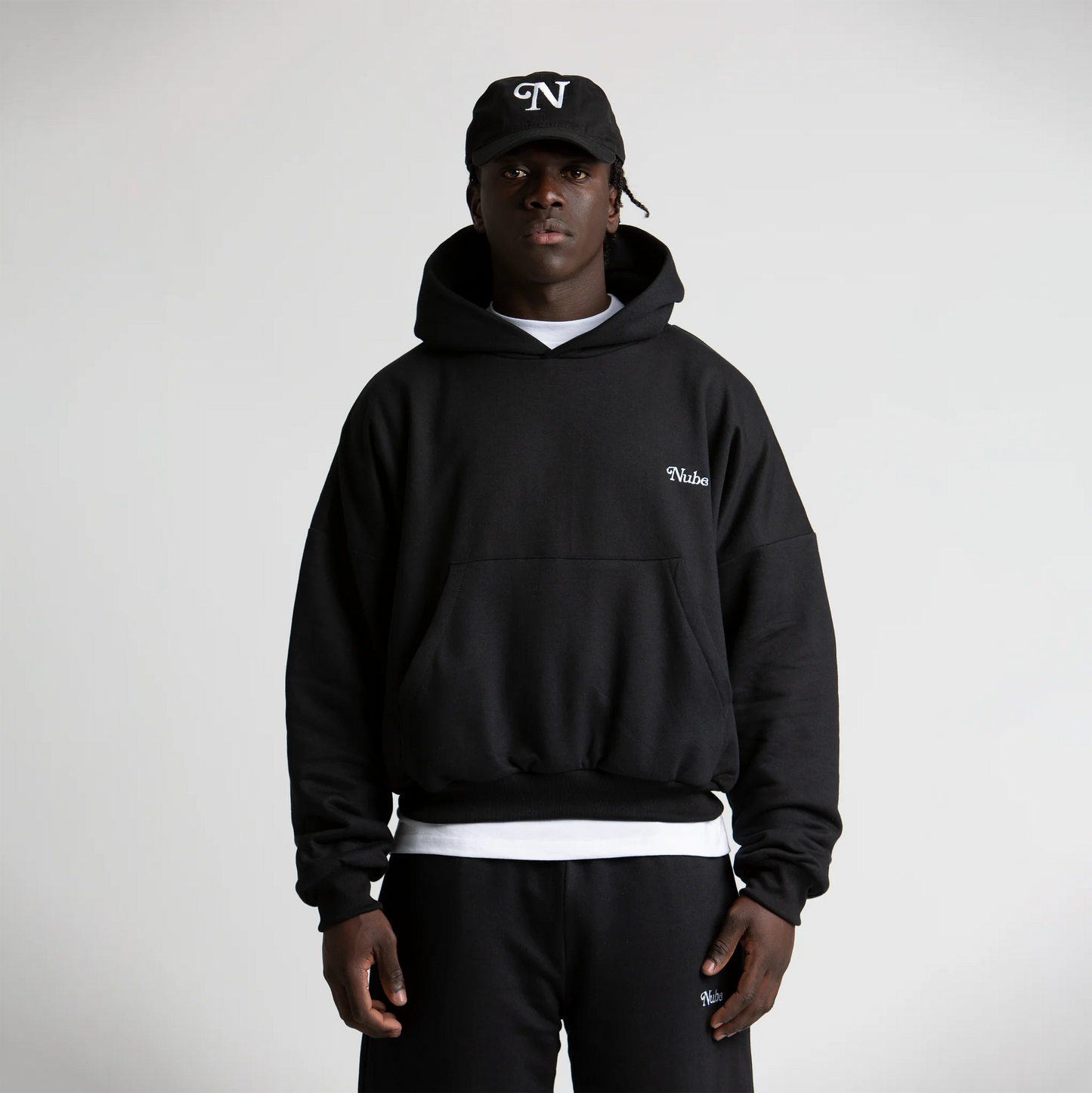 Basic Black Boxy Hoodie