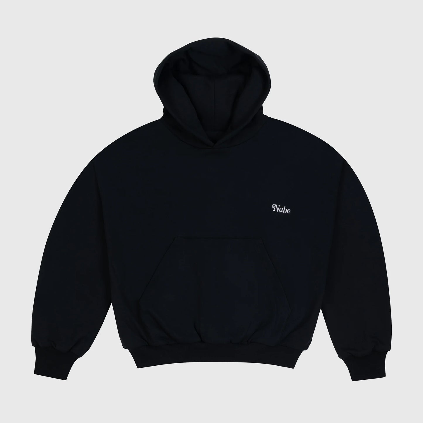 Basic Black Boxy Hoodie