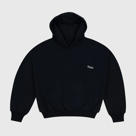 Basic Black Boxy Hoodie